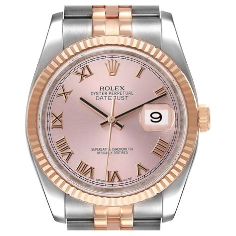 rolex or rose et acier|rolex datejust oyster steel.